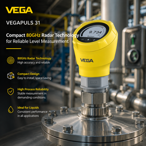 VEGAPULS 31 PS31 เซ็นเซอร์วัดระดับเรดาร์ขนาดกะทัดรัดของแท้ 100% ระบบวัดระดับอัจฉริยะสำหรับการวัดในอุตสาหกรรม - Product Image 5