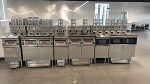 Freidora a Presión/Freidora Industrial de Pollo y Papas Fritas de Dos Canastas y Dos Ollas Eléctrica de Alta Calidad Ofe-213 Ce Iso, Funciona con Gas LP - Product Image 2