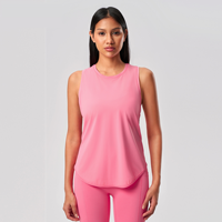 Top Deportivo de Yoga para Mujer, de Secado Rápido, Transpirable, Holgado, Sin Mangas, para Gimnasio, Entrenamiento, Venta al Por Mayor