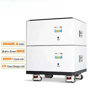 Batterie LiFePO4 empilable 10 kWh 51,2 V pour système de stockage d'énergie solaire domestique hybride tout-en-un - Product Image 1