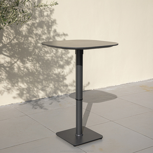 Mesa de Bar Moderna para Exteriores OSMEN <span class=keywords><strong>Jennifer</strong></span> de Aluminio con Tablero de Piedra Sinterizada, Altura Ajustable para Uso en Hoteles y Villas - Product Image 2