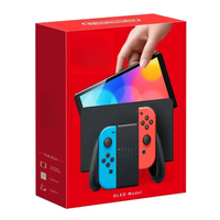 Console de jeu portable OLED 32 Go bleu néon avec moule exclusif et garantie internationale de 12 mois
