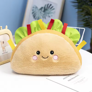 Personalizado decorativo Chique lindo Boba felpa burbuja té Pizza taza de leche helado suave sándwich Bellota abrazando juguetes de peluche - Product Image 5