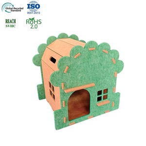 <span class=keywords><strong>Fluffy</strong></span> Filz Cat Cave Bett Indoor Cosy Nest Weiches wasch bares Kissen Warmes Haus für kleine und große Katzen - Product Image 1