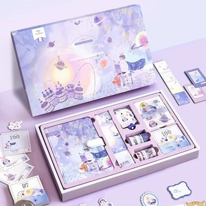 Para Simno 149 Uds cuaderno estético DIY diario conjunto serie de <span class=keywords><strong>cuento</strong></span> de hadas para estudiantes Anime Fans espiral papelería caja de regalo - Product Image 3