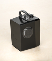 Altavoz portátil inalámbrico estéreo con control remoto, radio reloj despertador