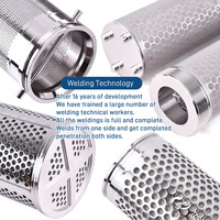 Lembaran Logam Berlubang OEM Kustom, Filter Mesh Berlubang Mikron, Tabung Filter Stainless Steel, Mesin Lem Panas