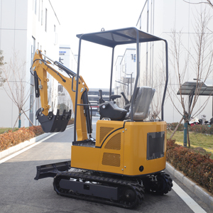 Mini-excavatrice avec compartiment moteur à charnières arrière et chenilles résistantes à l'usure, rendant l'efficacité opérationnelle élevée garantie - Product Image 2