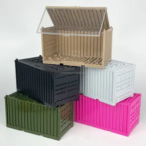 मिनी खिलौनों का सैन्य बड़ा डिस्प्ले बॉक्स प्लास्टिक कंटेनर डिस्प्ले बॉक्स बच्चों के लिए हॉट-सेल बिल्डिंग ब्लॉक खिलौने