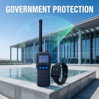 Détecteur de drone portable professionnel, portée de 1,5 km, pour avertissement FPV UAV DIY avec coordination d'équipe et bracelet