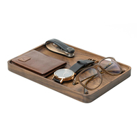Plateau de service en bois, rangement de fantaisie, décoratifs de bureau, lunettes, bijoux, vente en gros, offre spéciale,