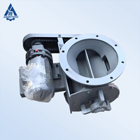 Vanne rotative haute performance personnalisée CF8M DN100 DN150, vanne d'arrêt pneumatique avec joint CF8 pour l'échappement