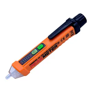 Peakmeter PM8908C fabrika kaynağı sigara İletişim elektronik AC gerilim dedektörü kalem ile 3 çeşit ses ve LED Alarm test cihazı