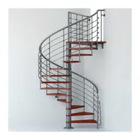 Yeni ürünler hareketli açık Spiral merdiven prefabrik Spiral merdiven profesyonel paslanmaz merdiven