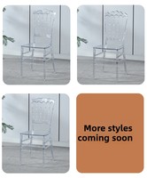 Chaises empilables en acrylique transparent, multifonctionnelles, modernes et minimalistes, pour hôtels, salles de banquet, fêtes et événements