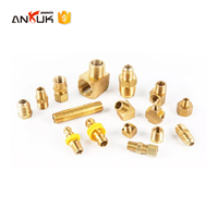 Conector en Y ANRUK de Latón Puro Forjado y Galvanizado con Zinc, Conexión BSPT para Manguera de Aire, para Ensamblaje de Tuberías Neumáticas Imperiales