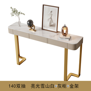 Mesa de consola de control de entrada lujosa Simple creativa moderna mesa de cola estrecha montada en la pared para <span class=keywords><strong>pasillo</strong></span> o esquina de entrada - Product Image 5