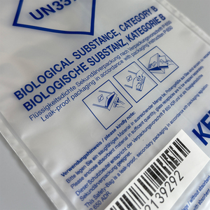 Bolsa Médica Profesional a Prueba de Fugas con Sello de Seguridad, Impresión Personalizada en LDPE para Muestras Biológicas de Laboratorio Médico - Product Image 3