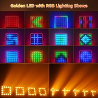 UKING 5*5 LED RGB Pixel Matrix Light DMX512 Contrôle Effet Stroboscopique Éclairage Scène Mariage Spectacle Fond Mur Rondelle Lumière