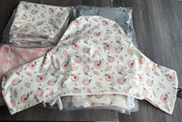 Housse de coussin en mousse rose Daisy pour chaise haute Antilop avec insert gonflable intégré, lavable, pour filles