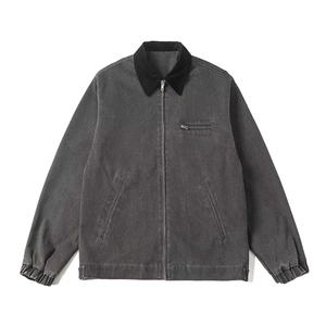 Nuova Giacca Bomber in Denim di Cotone per Uomo, <span class=keywords><strong>Stile</strong></span> Classico, Lavaggio Retrò, Colorata, <span class=keywords><strong>Abbigliamento</strong></span> <span class=keywords><strong>Maschile</strong></span> Casual Primaverile - Product Image 2