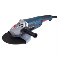 Meuleuse d'angle électrique industrielle 2400W haute puissance 230mm pour la découpe du bois, de la pierre et du métal, avec disque de meulage et déclencheur
