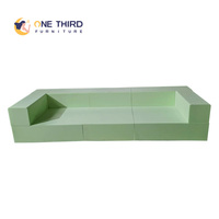 Canapé modulaire rembourré en tissu pour hôtel Cloud Canapé moderne minimaliste à compression de luxe