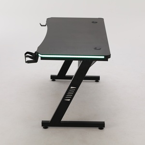 Table de jeux électronique moderne, ordinateur portable, avec lumière LED, pour jeux, ordinateur de bureau, course, RGB, nouvelle collection - Product Image 1