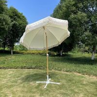 Parapluie solaire automatique droit et à impression personnalisée, grand format, parasol avec frange, protection pour l'extérieur