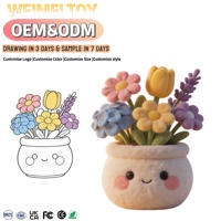 Pot de fleurs en peluche design d'usine, bouquet personnalisé, décorations créatives pour la maison, faible MOQ, fabricants de poupées sur mesure