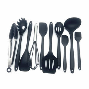 10 قطعة مقاومة للحرارة سيليكون ملعقة مجموعة أدوات المطبخ - Product Image 3