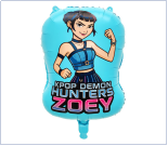 Venta al por Mayor de los Nuevos Globos de KPOP Demon Hunters, Mira Bruja Rosa, Zoey Bruja Morada, Rumie, Regalos de Cumpleaños para Niños - Product Image 2