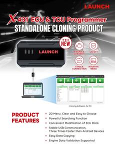 オリジナル Launch X431 ECU TCU プログラマー スタンドアロンPC版 チェックサム修正、イモビライザーオフ、ベンチ＆ブートモデルクローン対応 - Product Image 2