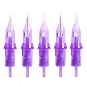 Aguja <span class=keywords><strong>de</strong></span> cartucho PMU, 10 Uds., Kits <span class=keywords><strong>de</strong></span> máquina, herramienta <span class=keywords><strong>de</strong></span> microsombreado <span class=keywords><strong>de</strong></span> Microblading púrpura, <span class=keywords><strong>agujas</strong></span> <span class=keywords><strong>de</strong></span> maquillaje permanente para cejas RL RS - Product Image 2
