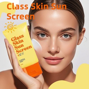 Etiqueta privada Coreana Cuidado de la belleza UV Protector solar <span class=keywords><strong>SPF</strong></span> 40 Hidratación durante todo el día Brillo Crema bloqueadora solar para la piel facial brillante - Product Image 4