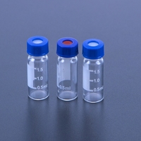 Chromatographic Bottle Color Spectrum White Amber clear Color Thin Graduated 2ml Small Glass Bottle