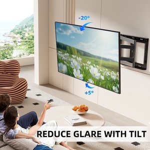 Support <span class=keywords><strong>TV</strong></span> mural articulé robuste à rotation de 90 degrés, <span class=keywords><strong>bras</strong></span> articulé, 32-60 pouces, support mural <span class=keywords><strong>TV</strong></span> à mouvement complet réglable - Product Image 4
