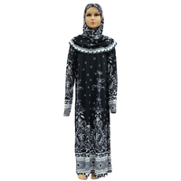 Abaya – robe musulmane pour enfants, imprimé de motifs turcs, égyptien, dubaï, Hijab, Kaftan, vêtements de prière