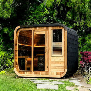 Sauna extérieur moderne isolé en forme de cube pour le yoga, le bien-être, la salle de sport et la chambre à coucher – Cabine de <span class=keywords><strong>spa</strong></span> de luxe en bois pour climat froid - Product Image 2