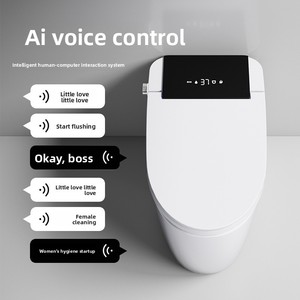 <span class=keywords><strong>WC</strong></span> intelligent avec bidet pour usage domestique, stérilisation entièrement automatique, chauffage instantané, chasse d'eau par siphon, levage du couvercle indépendant de la pression de l'eau, réservoir - Product Image 1