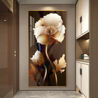 Art mural abstrait doré nordique, imprimé UV sur papier acrylique, décoration moderne pour salon, haute résolution