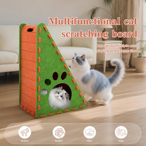 Factory Price Foldable Cat <b>Bed</b>, Premium Acoustic Felt Soundproof Cat <b>Cave</b> Customizable for Small Space & Balcony - Product Image 5