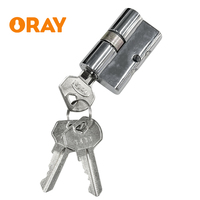 Ensemble de porte d'entrée en aluminium de matériel de sécurité en Chine avec 3 clés cylindre de serrure antivol en métal mécanique Type divers