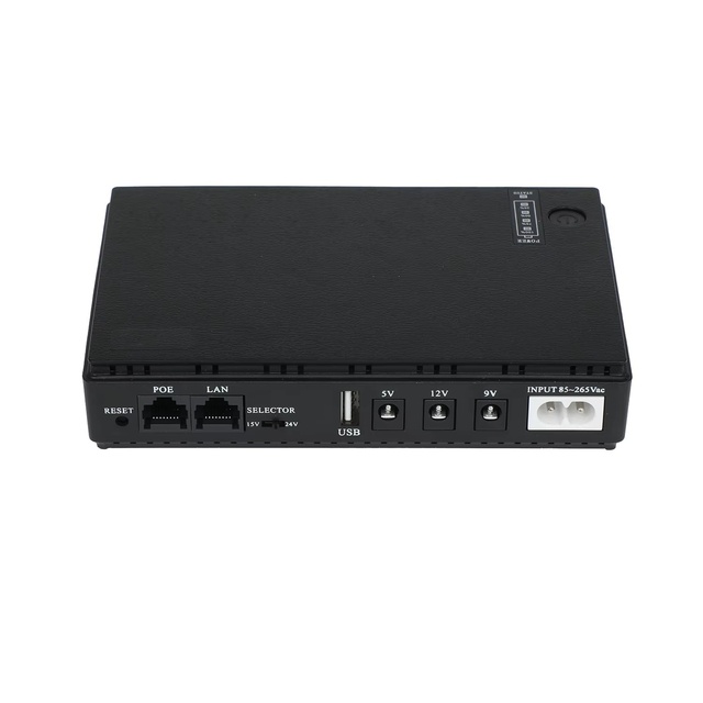 1018P DC UPS Uninterruptible Power Supply Router Built-in Adapter 10400mah Backup Power Supply Output 5V 9V 12V