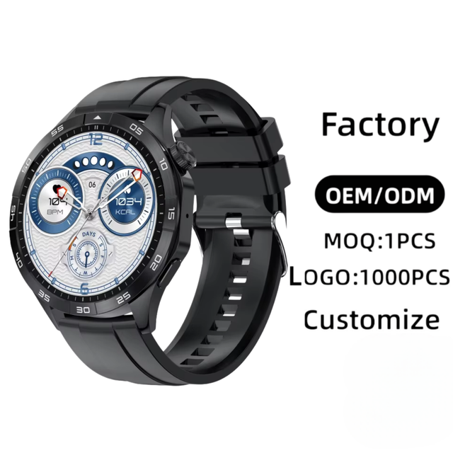 Factory Full Custom Unisex Business Smart Watch AMOLED Rotating Button Heart Rate SpO2 Sleep Monitor Fitness Tracker Custom Logo