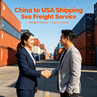 Équipe d'expédition maritime expérimentée, fret maritime DDP Chine-USA pour Amazon FBA, expédition LCL+Express, Top 10 des transitaires, 15-25 jours