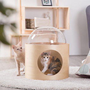 JERY dapat dilepas anjing pagar jendela jelas Pet Dome pintu melihat jendela akrilik gelembung jendela Doggie pagar - Product Image 2