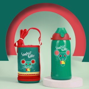 UZspace Baby Cup Vacuum SUS316 Botella de agua a prueba de fugas de acero inoxidable para niños - Product Image 5