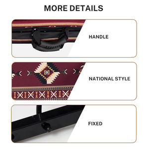 كرسي أرضي عربي محمول من HOMFUL، كرسي استرخاء مبطن بقماش سعودي، كرسي تخييم للشرق الأوسط مع مسند ظهر قابل للتعديل - Product Image 5