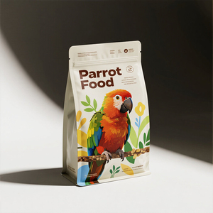 Bolsa de comida para loros personalizada con cremallera para mascotas, embalaje de comida para pájaros, peces, hámster, Paloma, loros, bolsa grande de comida para pájaros - Product Image 2